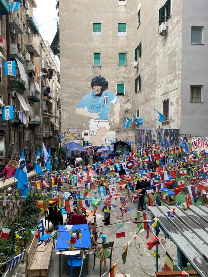 Geman Flat - 1 Min Maradona Mural Nápoly Kültér fotó