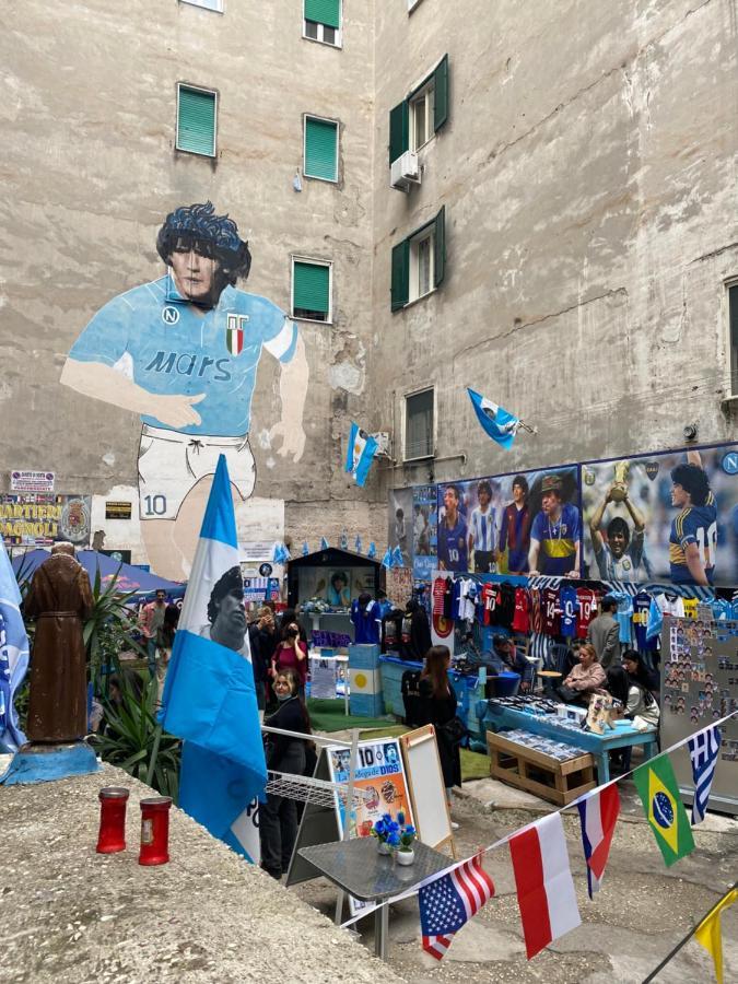 Geman Flat - 1 Min Maradona Mural Nápoly Kültér fotó